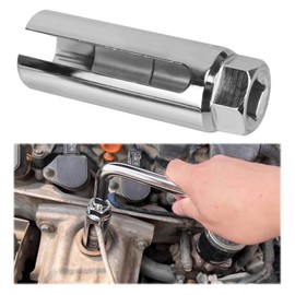 Automotive Replacement Oxygen Sensor Socket O2 Sensor Sockets Oxygen Sensor Sockets with Side Wire Cutout 1/2" Inch Drive x 7/8" (22mm), with Wide Side Cutout ，Universal for Most Models of Cars