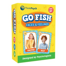 Go Fish – Faces & Feelings Card Game by ThinkPsych | Social Emotional Learning Game for Kids Ages 6+ | Teaches Emotions Through Play | 2-6 Players | Home, Therapy & Classroom Use