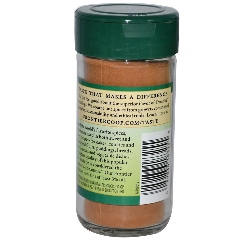 Frontier Co-op Ground Korintje Cinnamon - Gourmet Indonesian Cinnamon -