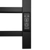ZJMTOCYU Wall-Mounted Electric Heated Towel Rack with 6 Bars, Matt-Black
