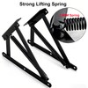 JinBoCheng 1 Pair Heavy Duty Bench Seat Hinges, Spring Lift