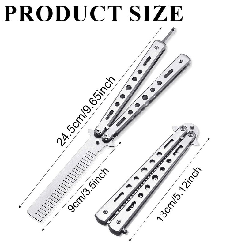 PLABBDPL Butterfly Comb Butterfly Comb Foldable Pocket Comb Spring Hair