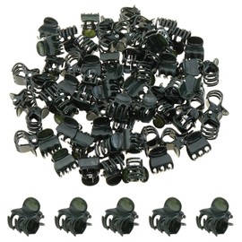 ZZHXSM 100PCS 2x1.5cm Green Plastic Garden Plant Clips Orchid Camp Flower Clamp Garden Brace Garden Tool Suitable for 9mm Diameter Small and Medium Sized Plant