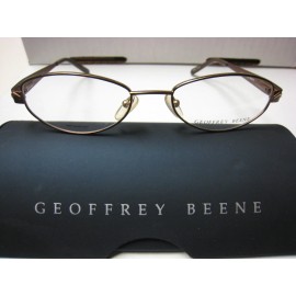 GEOFFREY BEENE EYEGLASS FRAMES Style  ZIGGY  in  BROWN  52-18-130 W/ Case