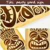 2 PCS Tiki Bar Surfboard Yard Signs Surfboard Beach Signs