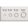 Iron Round Eyelets Silver Silver Nickel 0.3 in (8 mm)