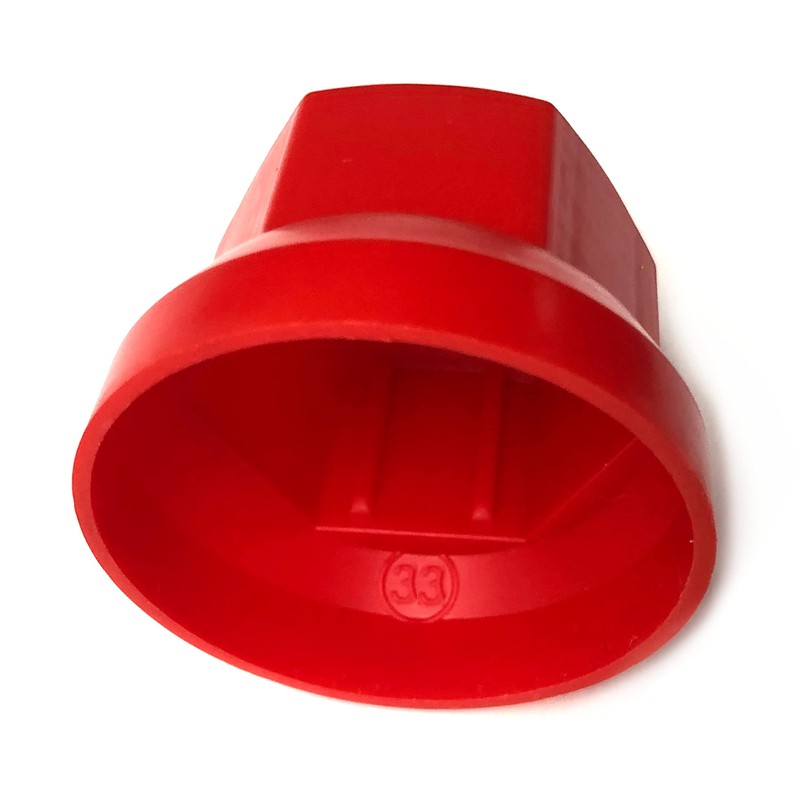 MelTruck 20 x Red Wheel Nut Caps Protection Cover Diameter