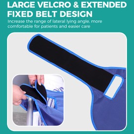 Patient Turning Device Belt,Elderly Bed Transfer Sling,Transfer Nursing Sling for Patient,Elderly Safety Lifting Aids,Turn Over Aids with Velcro,Patient Care Back Lifting Strap,48cm*168.5cm,(Thin)