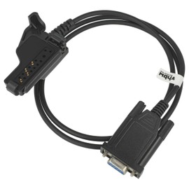 vhbw Programming Cable RS-232 Compatible with Motorola Astro, FuG-10b, FuG-11b, FuG-13B, GP1200, GP900, HT1000 Radio - Serial Adapter, Black