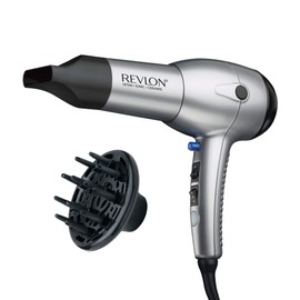 Revlon Secadora de 1875W con tecnología Iónica y Turmalina, Plata