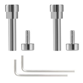 AHBTEYM Hinge Screws Metal Hinge Swivel Screw Replacement Parts Accessories with 2 x Screwdriver Compatible with Bose QuietComfort 35 II/QC35/QC45/QC25 Headphones (Silver)