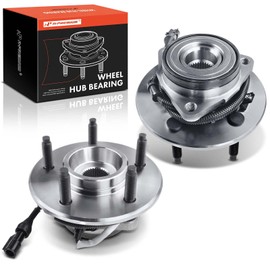 A-Premium 2 x Front Wheel Bearing and Hub Assembly with ABS & 5-Lug Compatible with Ford Expedition 2000-2002 & Lincoln Navigator 2000-2002, 4WD Only