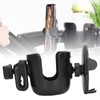 Black Stroller Cup Holder 360 Degrees Rotation Universal Drinks Holder