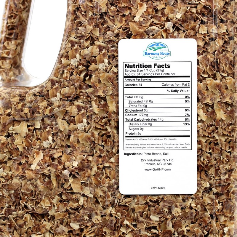 Harmony House Foods Dehydrated Pinto Bean Flakes (48 oz, Gallon