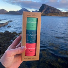 Lofoten Seaweed Seaweed & Salt Seasoning Arctic Norway 3 Box Gift Pack and Gluten-Free, Vegan Sampler
