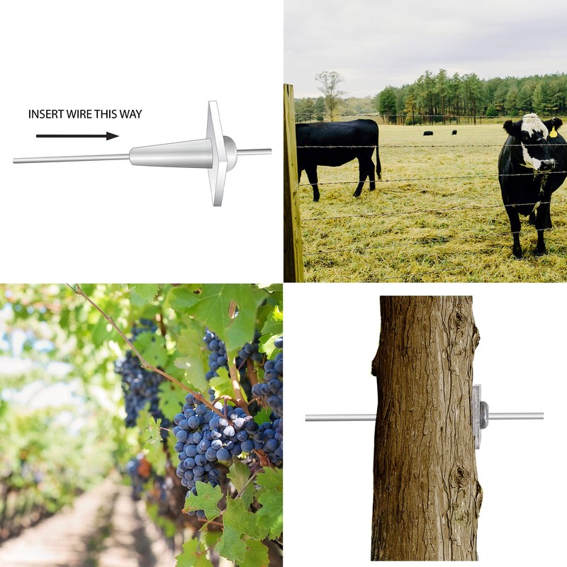 Mabeeze One-Way Anchor Vise for Grape Trellis – 20 Pack