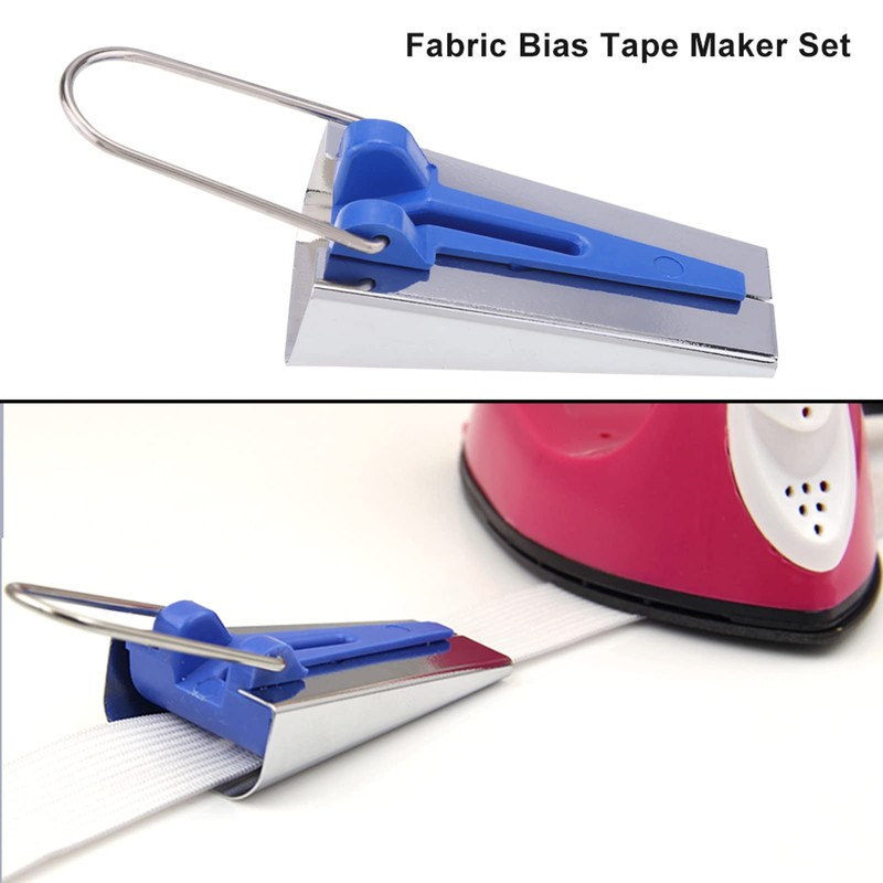 TOPINCN 4 Sizes/Set 6/12/18/25 mm Bias Tape Maker Set Fabric