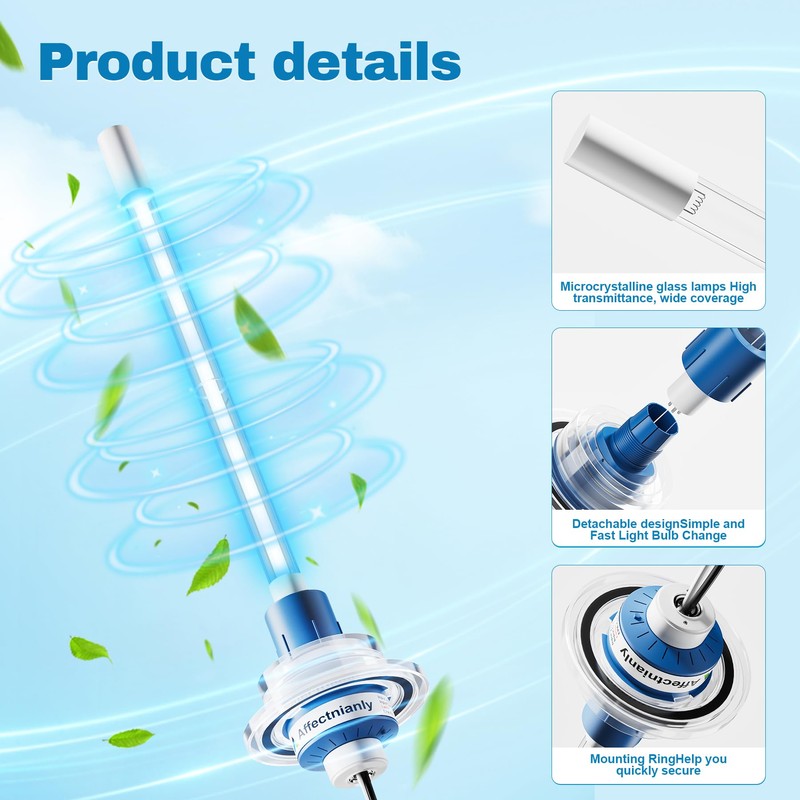 Feeligivin UVC Light for AC System, Air Scrubber Unit for