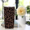 Leopard Gifts for Women 20 oz Tumbler, Minimalist Stainless Steel