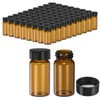 PATIKIL 20ml Amber Glass Vials, 100 Pack Sample Vials with