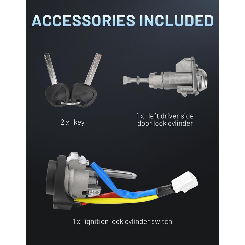 RADVIK 81970-2TA00 Ignition Switch Door Lock Cylinde with 2 Keys