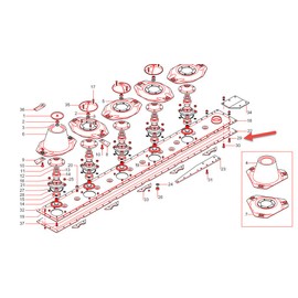 Code 26177 M10X40 Bolt for Gribaldi Salvia DM Series Disc Mower