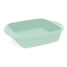 Chantal Classic 8 inch Ceramic Square Baker, 2 quart, Sage Green, (93A-SQ20 SA)