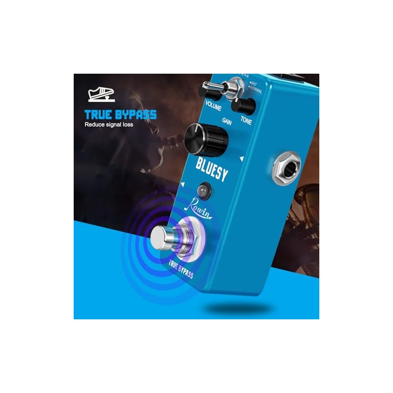 Rowin - Bluesy - Pedal de efecto de vacío vintage