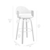 Armen Living Daxton Bar Stool Gray