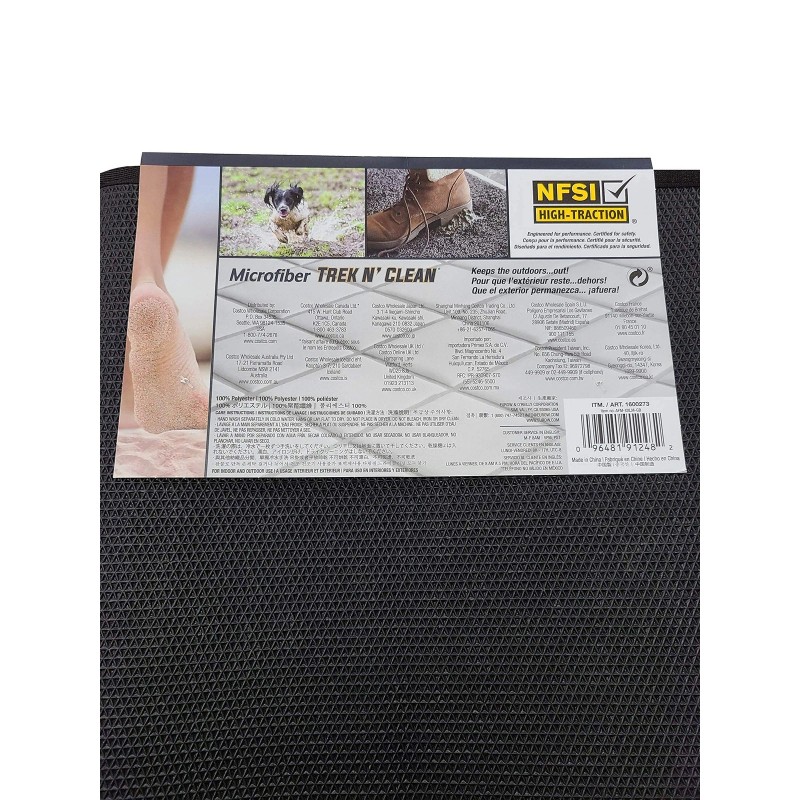 Trek N' Clean Microfiber NFSI High-Traction Mat Indoor/Outdoor 30x40