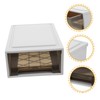 OHPHCALL Drawer Clothes Organizer Plastic Storage Bins Window Sturdy and