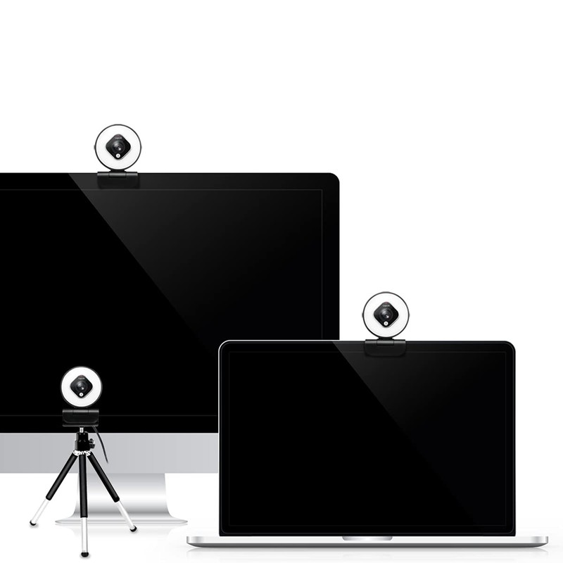 LogiLink UA0384 Full HD USB Webcam 76° Dual Microphone Auto