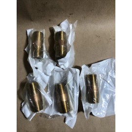 Southland 5 Pack Southland Red Brass Nipple 1/2" x 2-1/2" 463-025