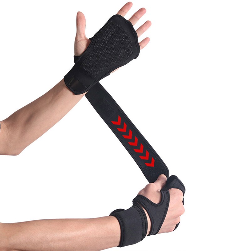 Weight Lifting Gloves Polyester Fiber Hook and Loop High Density