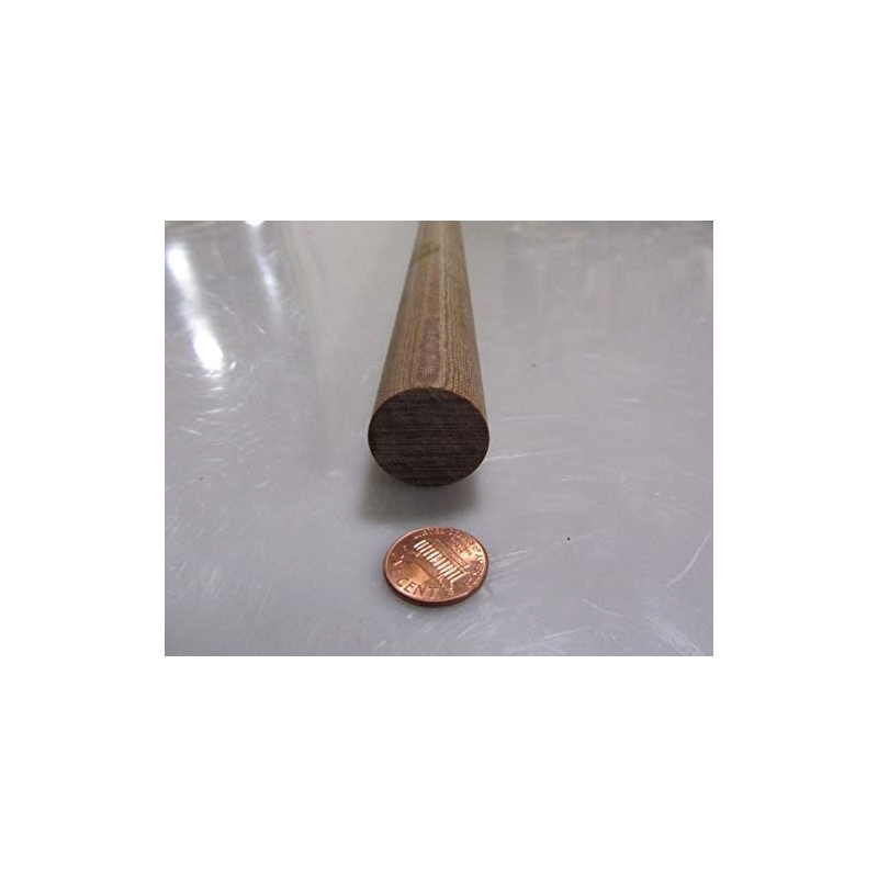 Micarta Canvas CE Phenolic Round Rod 1.00" (1") Diameter x