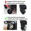 Luggage Wheel Protection Cover,8 Pcs Luggage Compartment Wheel Protection Cover,Luggage