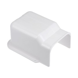 PATIKIL 5" PVC Decorative Line Cover, Wall Entry Cap Tubing Parts Accessories for Air Conditioner Central AC Heat Pump, White