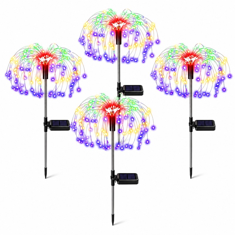 Solar Firework Garden Lights for Outdoor Decor – Waterproof Dandelion