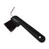 QHP Colour Hoof Pick with Brush (Black)