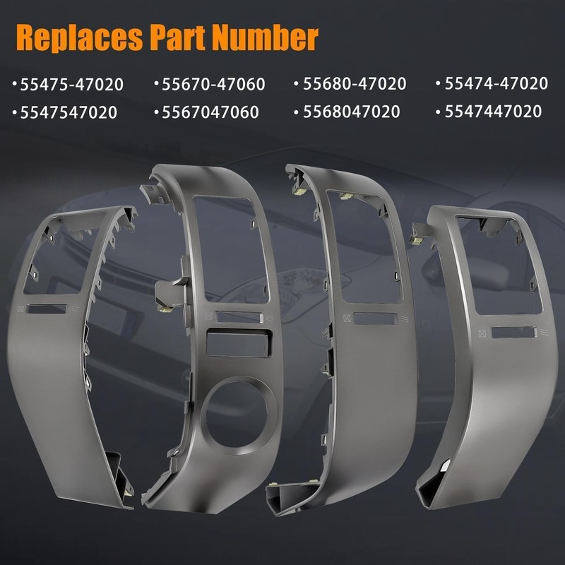 4 PCS A/C Dash Air Vent Trim Panel Compatible with