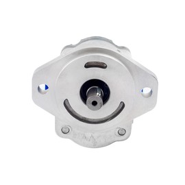 Magister Hydraulics Gear Pump 7/8" Keyed Shaft 0.97 CID 3-12 GPM CW Rotation, Cast Iron SAE-12 Inlet SAE-10 Outlet Ports, Hydraulic Fluid Gear Pump 3600 PSI 2-Bolt B mounting