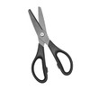 All Purpose Ceramic Scissors 8" Black Straight Shears Non-Sticking Sharp
