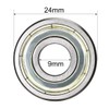 sourcing map 2pcs 609ZZ Ball Bearing Double Shield 9mm x