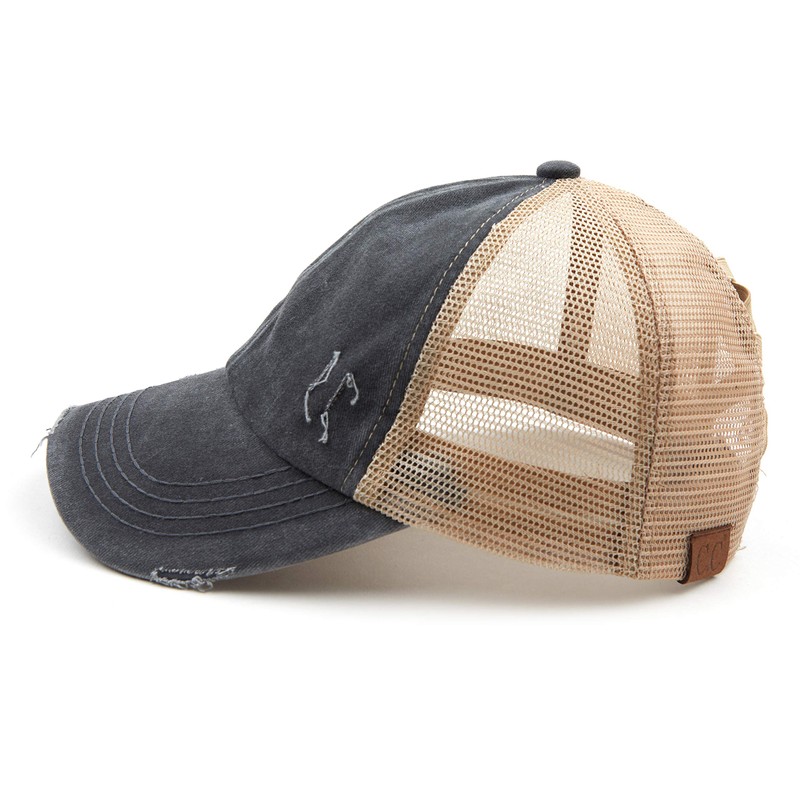 C.C Exclusives BT-780 - Gorra de béisbol de algodón desgastado