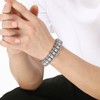 Klapgo Men's Stainless Steel Gear Link Chain Bracelet Industrial Motorcycle