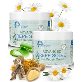 e70 Advance Crepe Solve Body Cream for Women & Men - Made with Natural Oils, Licorice Root & Chamomile Extract - Moisturizer for Dry Skin, Crepey Skin & Stretch Marks, 2-Pack