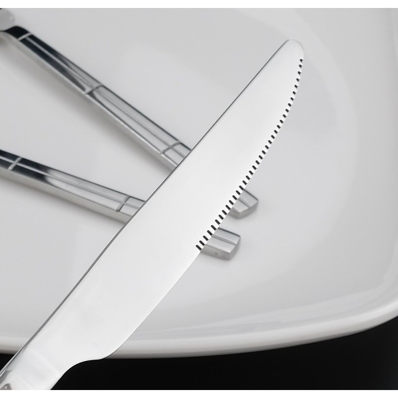 Lesbin 80-Piece Stainless Steel Knife Fork Spoon / Flatware, Service