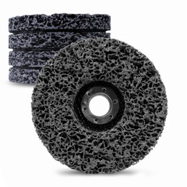 LSTOPGO Pack of 5 CSD Disc, Diameter 125 mm, Bore Diameter 22 mm, Cleaning Disc Set for Angle Grinder, for Rust Removal, Welds Remove Paint, Rust and Oxidation (Black, Pack of 5)