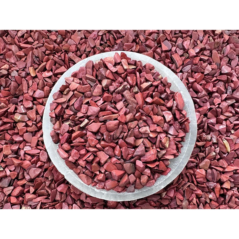 Wholesale Natural Semi Tumbled Red Jasper Gemstone Chips, Crushed Mini