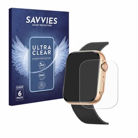 Savvies Pack of 6 Screen Protectors for Powerwill Smartwatch 1.91 Inch Screen Protector Film Ultra Transparent